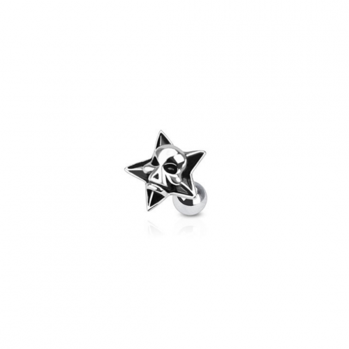 16g Star Skull Flat Back