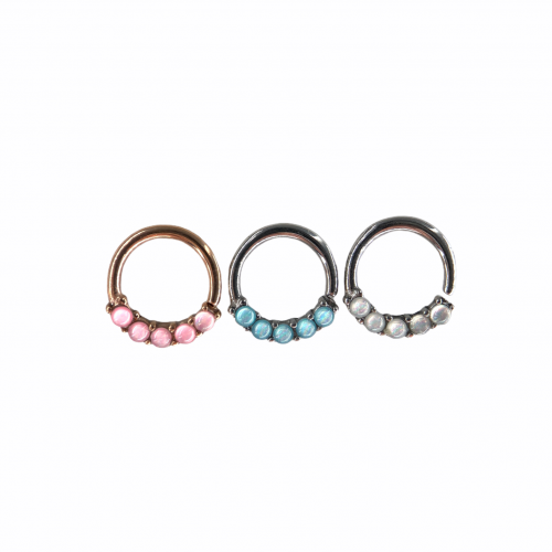 16g Crystal Set Hoop