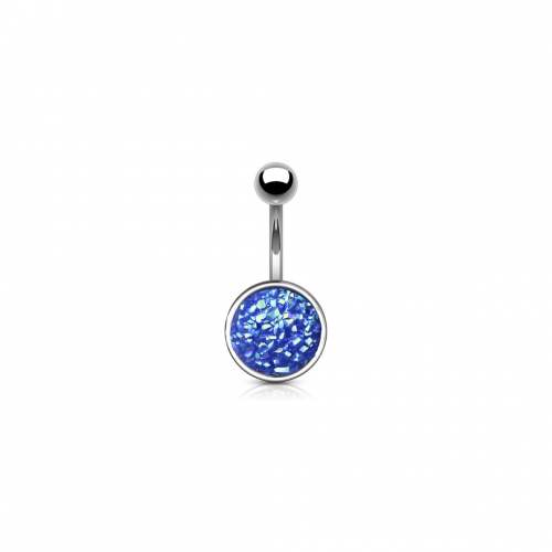 14g Druzy Stone Belly Ring