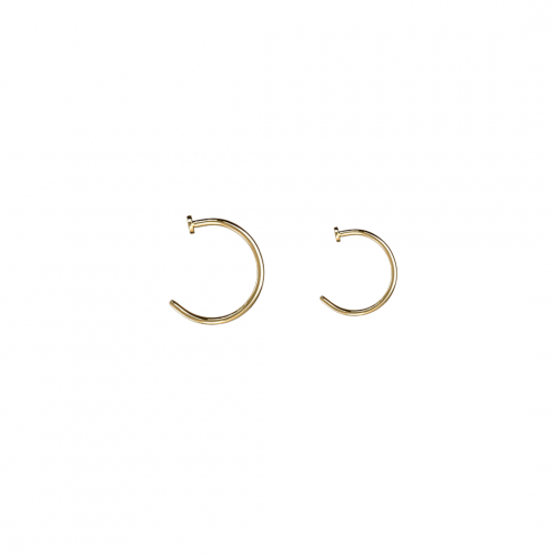 20g Gold Hoop Flat Disc