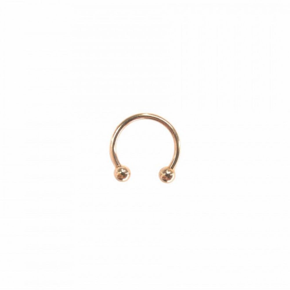 18g Rose Gold Horseshoe