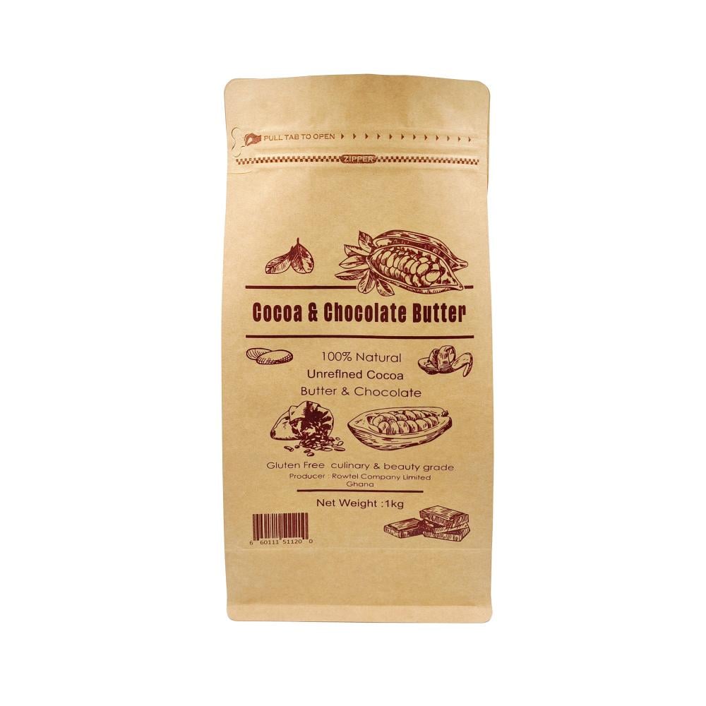 Raw Cocoa Butter for skin and food one kilogram from Ghana