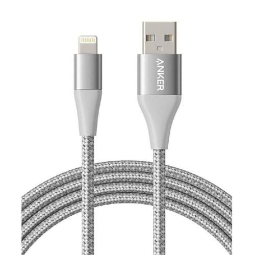 كيبل شاحن انكر للأيفون قماش بطول 1.8 متر بمنفذ USB...