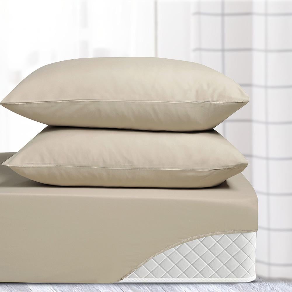 طقم شرشف صيفي مقاس كوين ٣ قطع - كاتاليا - بيج غامق