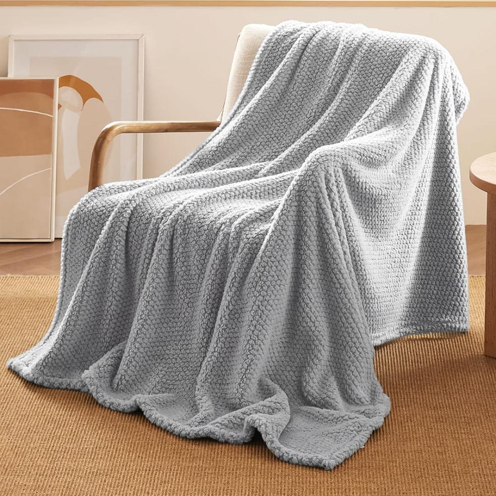 بطانية مخمل محفور لافيتا 200 × 230 - رصاصي