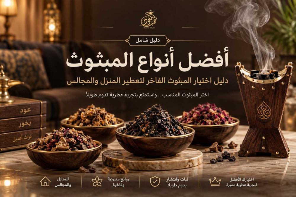 أفضل أنواع المبثوث الفاخر لتعطير المنزل والمجالس من سهب للعود