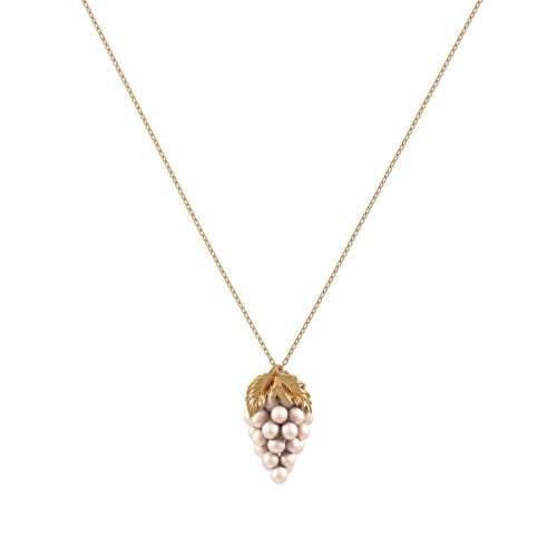 تشوكر فاكهة اللؤلؤ من الذهب الأصفر