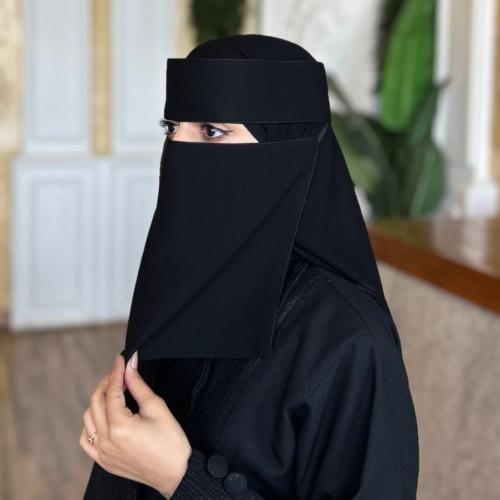 نقاب مقوى ربطة عريضة