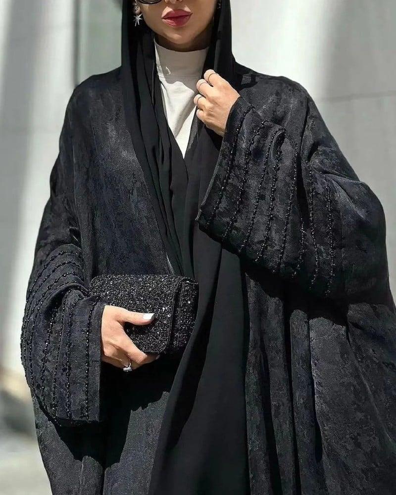 عباية شتوية اسود-متجر ريتان