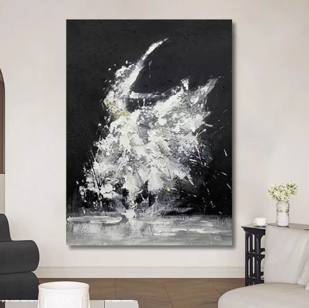 سيمفونية الباليه – لوحة زيتية تجريدية