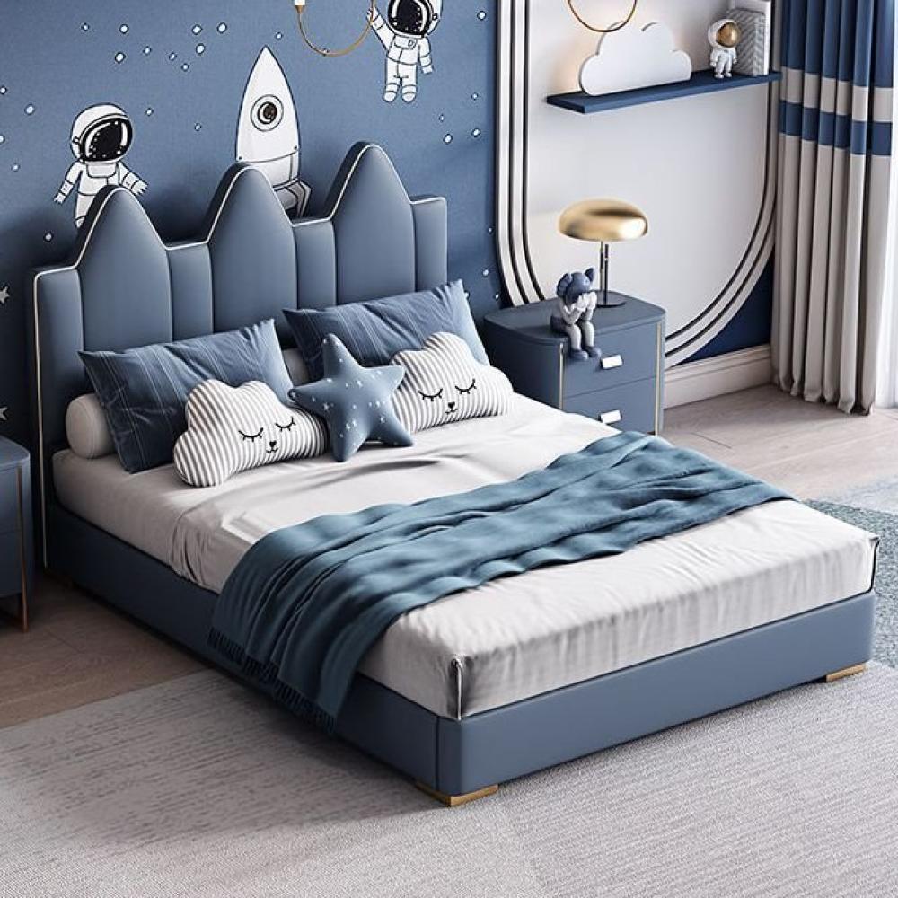 سرير أطفال منجد بتصميم فضائي + مرتبة لاتكس طبيعي