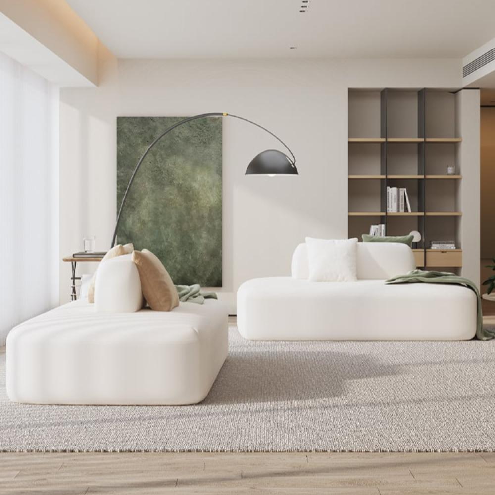 أريكة قماشية عصرية ذات وجهين – تصميم حديث وبسيط