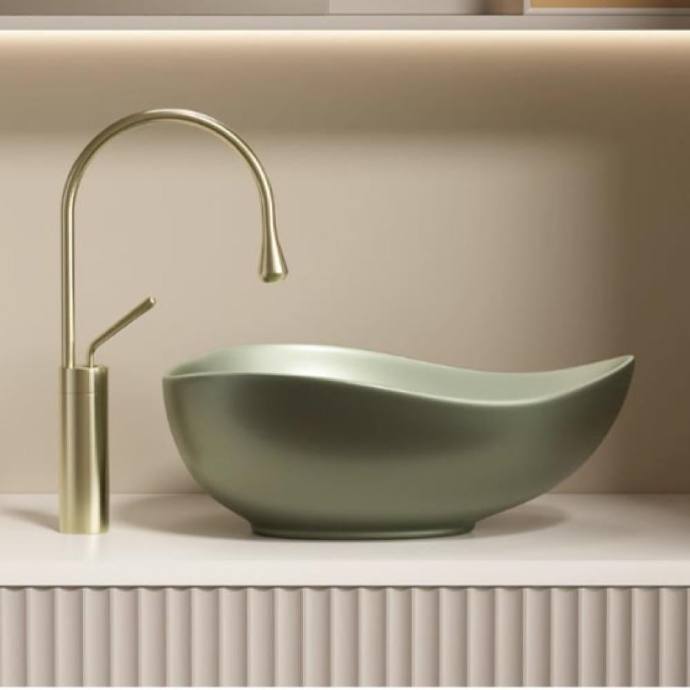 حوض غسيل أخضر زيتوني انيق