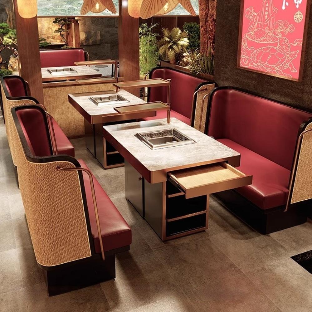 طقم طاولات وكراسي للمطاعم على الطراز الآسيوي