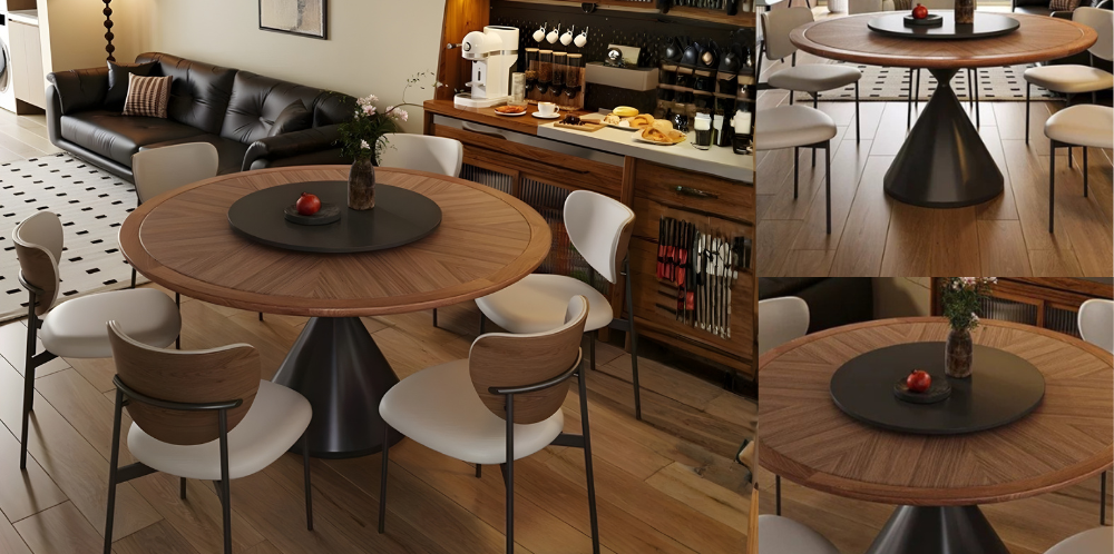 طاولة طعام دائرية: الحل الذكي لاستغلال المساحات بذكاء