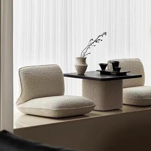 طاولة وكراسي أرضية مربع – تصميم عملي وأنيق لغرفة المعيشة