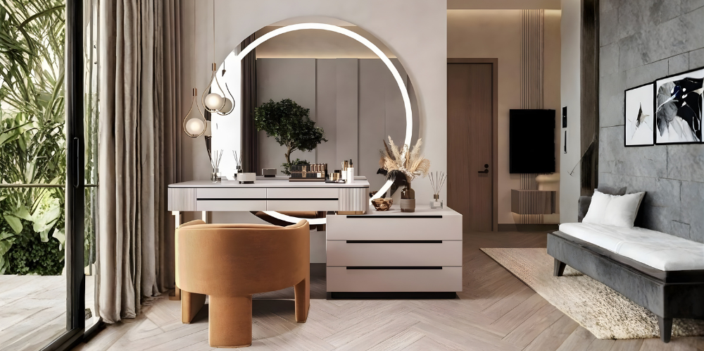 تسريحة غرفة نوم: دليلك لاختيار التصميم والمقاس المثالي 2026