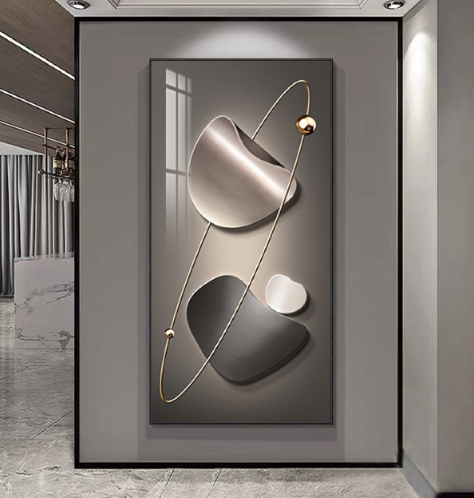 بريق الفضة – لوحة زخرفية حديثة