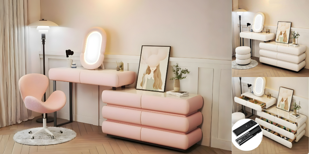 تسريحة تزيين عصرية متعددة الوظائف لغرف النوم الحديثة