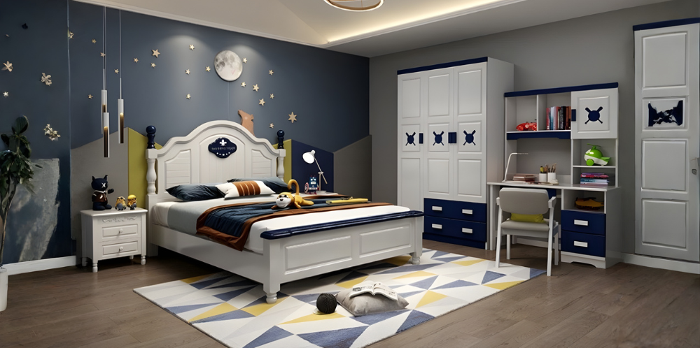 غرف نوم أطفال تجمع بين الراحة، الأمان، والتصميم الذكي