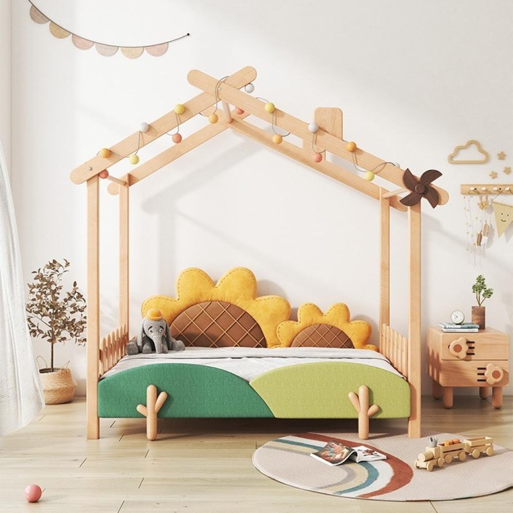 سرير أطفال قابل للتمديد بتصميم زهرة الشمس