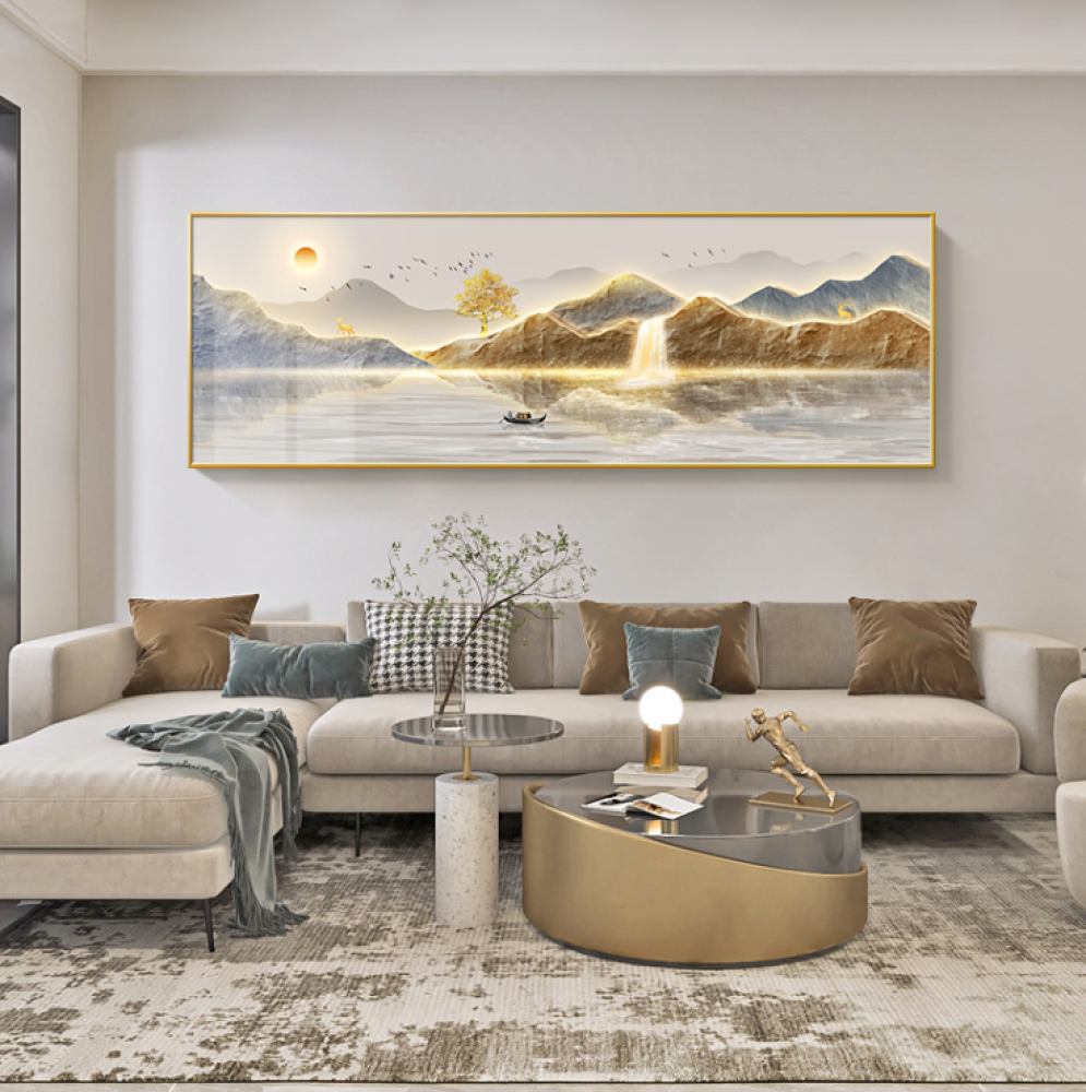 شروق الشمس – لوحة جدارية معاصرة