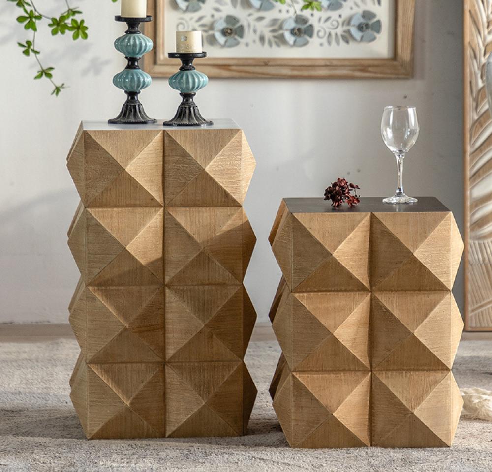 طاولة خدمة خشبية بتصميم كلاسيكي