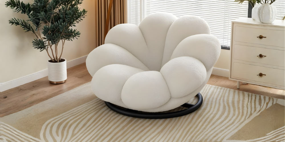 كرسي دائري مريح ومميز لأجواء عصرية