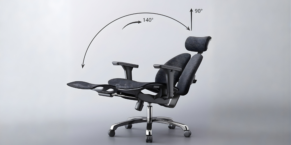 كرسي مكتب ثنائي الظهر شبك: راحة صحية ودعم متكامل للعمود الفقري