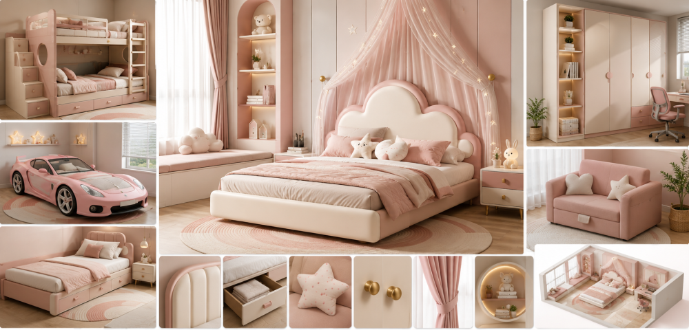 دليل اختيار المقاس والتصميم المناسب لغرفة الأطفال