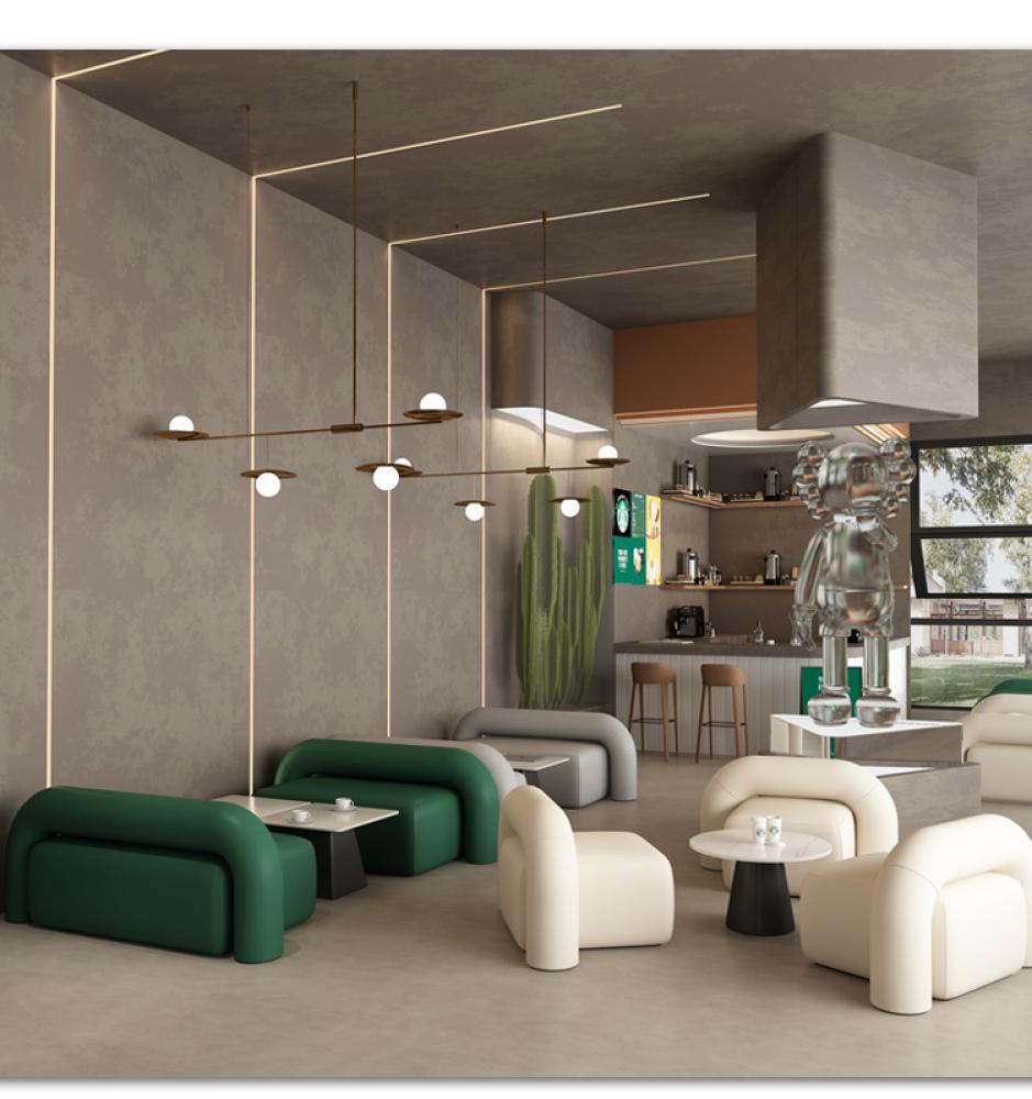 أطقم مقاعد وأرائك وطاولات للمقاهي