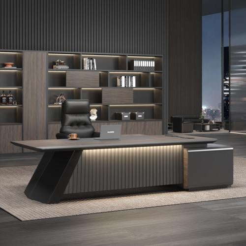 طقم مكتب تنفيذي فاخر – تصميم يجمع بين الابتكار الهندسي والعصري