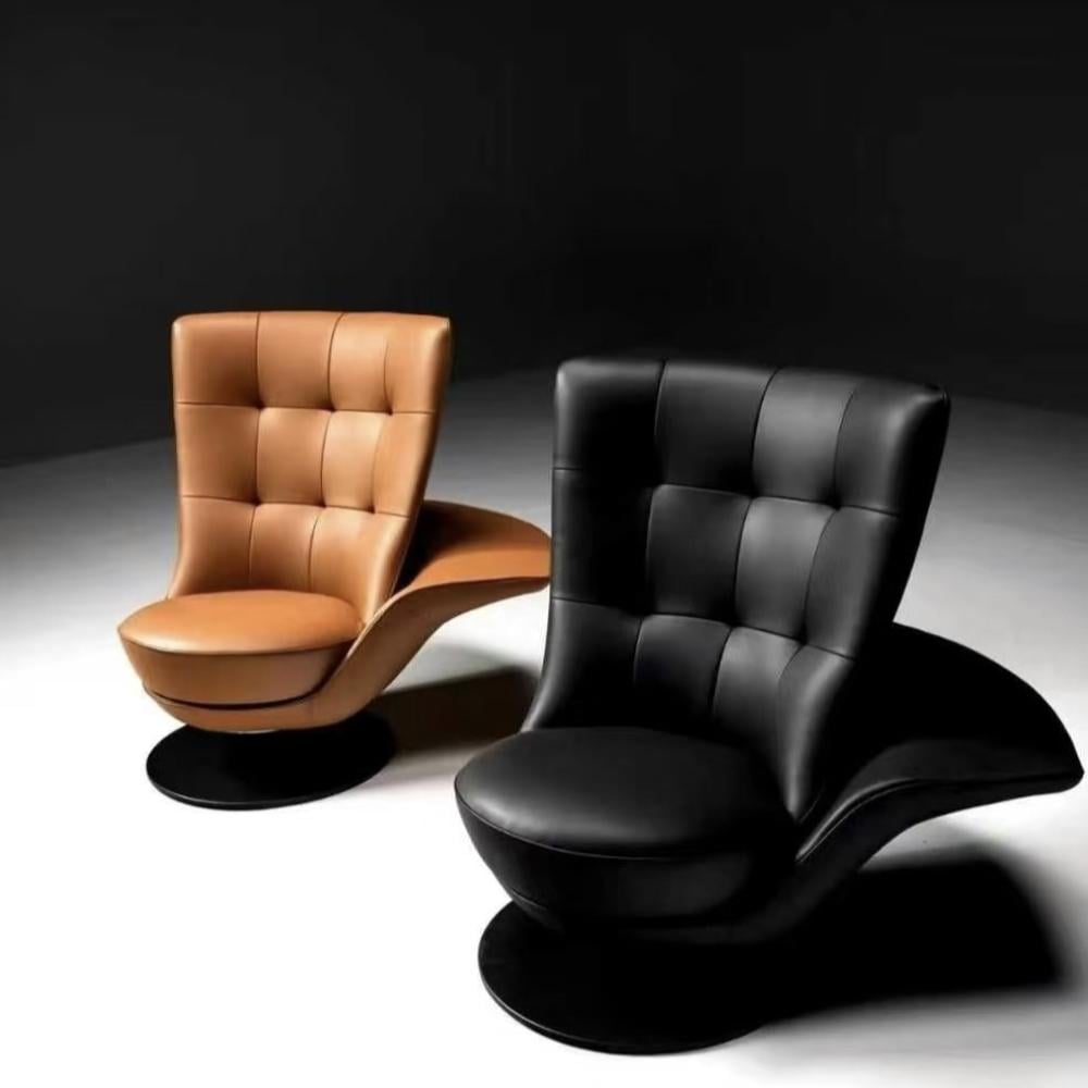 كرسي فاخر دوّار 360° – جلد فاخر