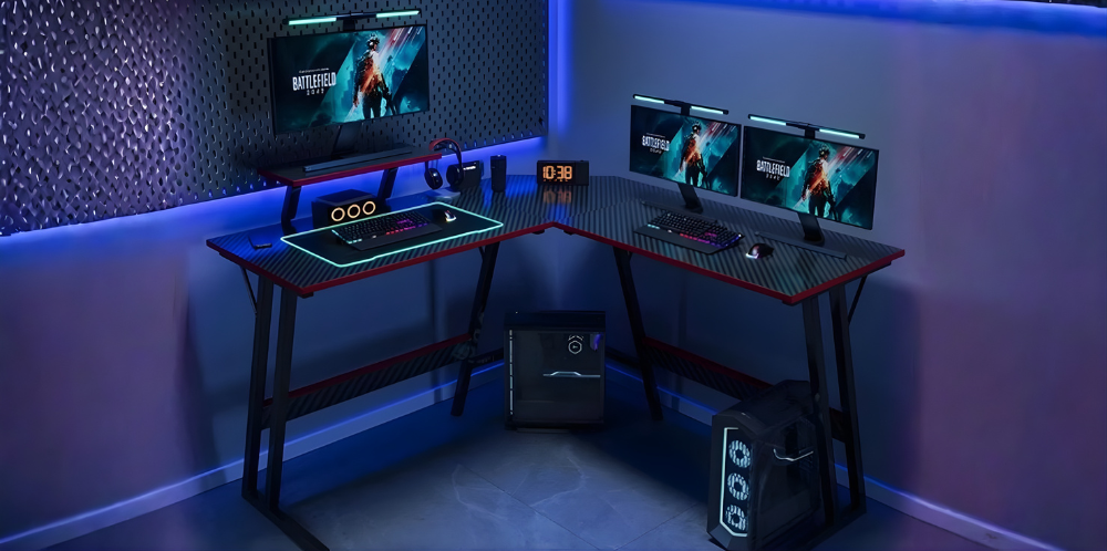 طاولة قيمنق متعددة الاستخدامات: تصميم ذكي لتجربة ألعاب احترافية