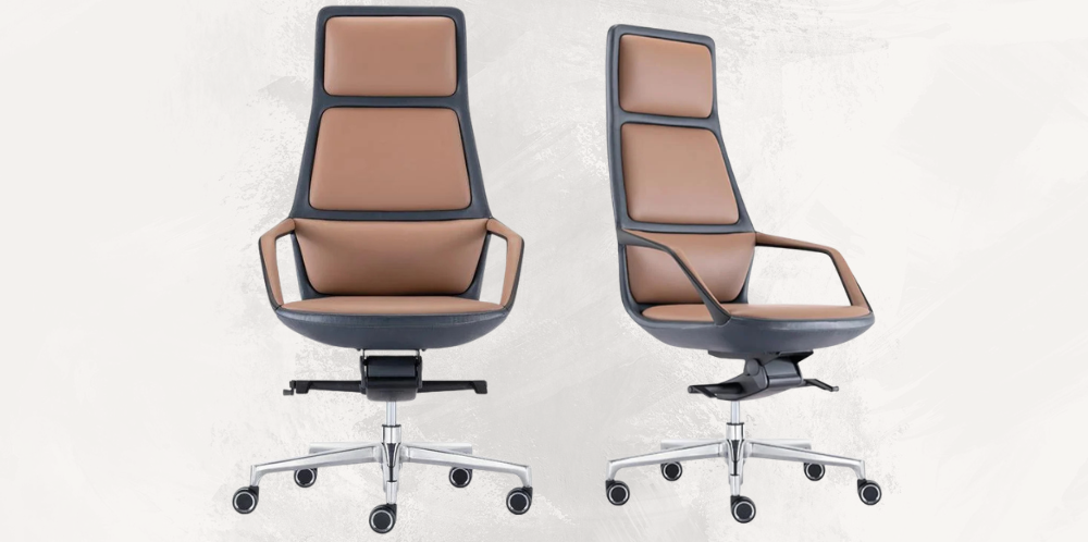 ارتقِ بتجربة الجلوس المكتبي مع كرسي جلدي برازيلي فاخر
