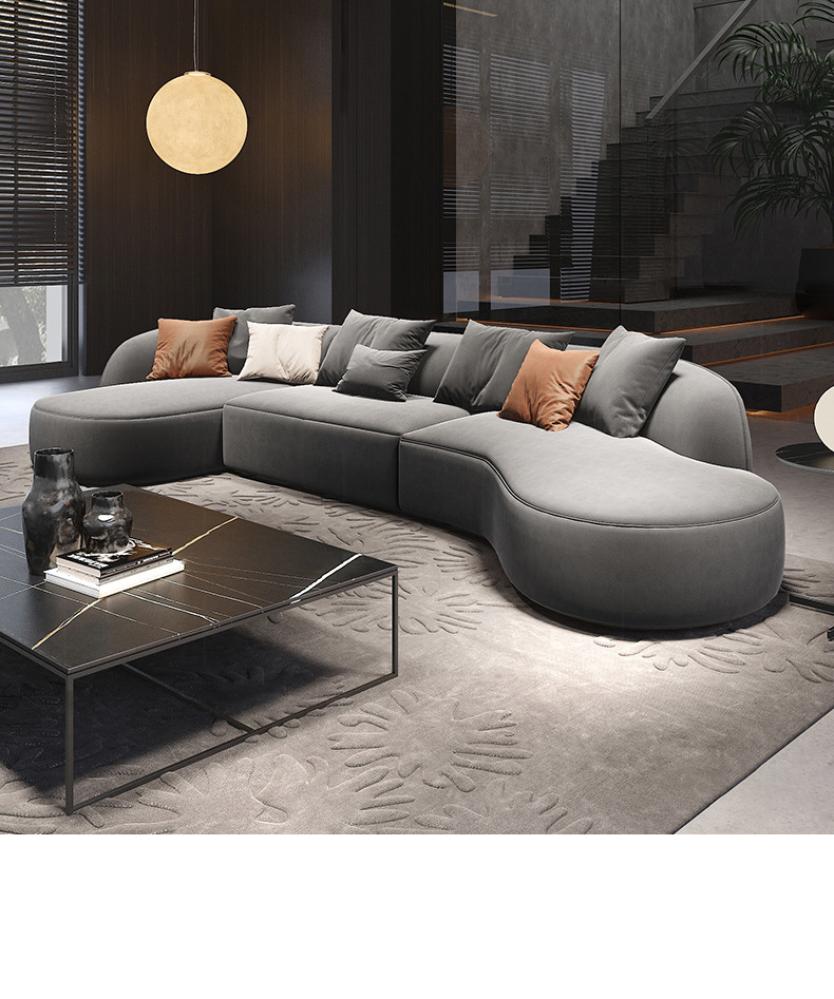 أريكة فاخرة بانحناءات ناعمة