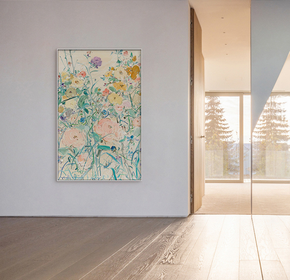 لوحة حقول الربيع الزهرية