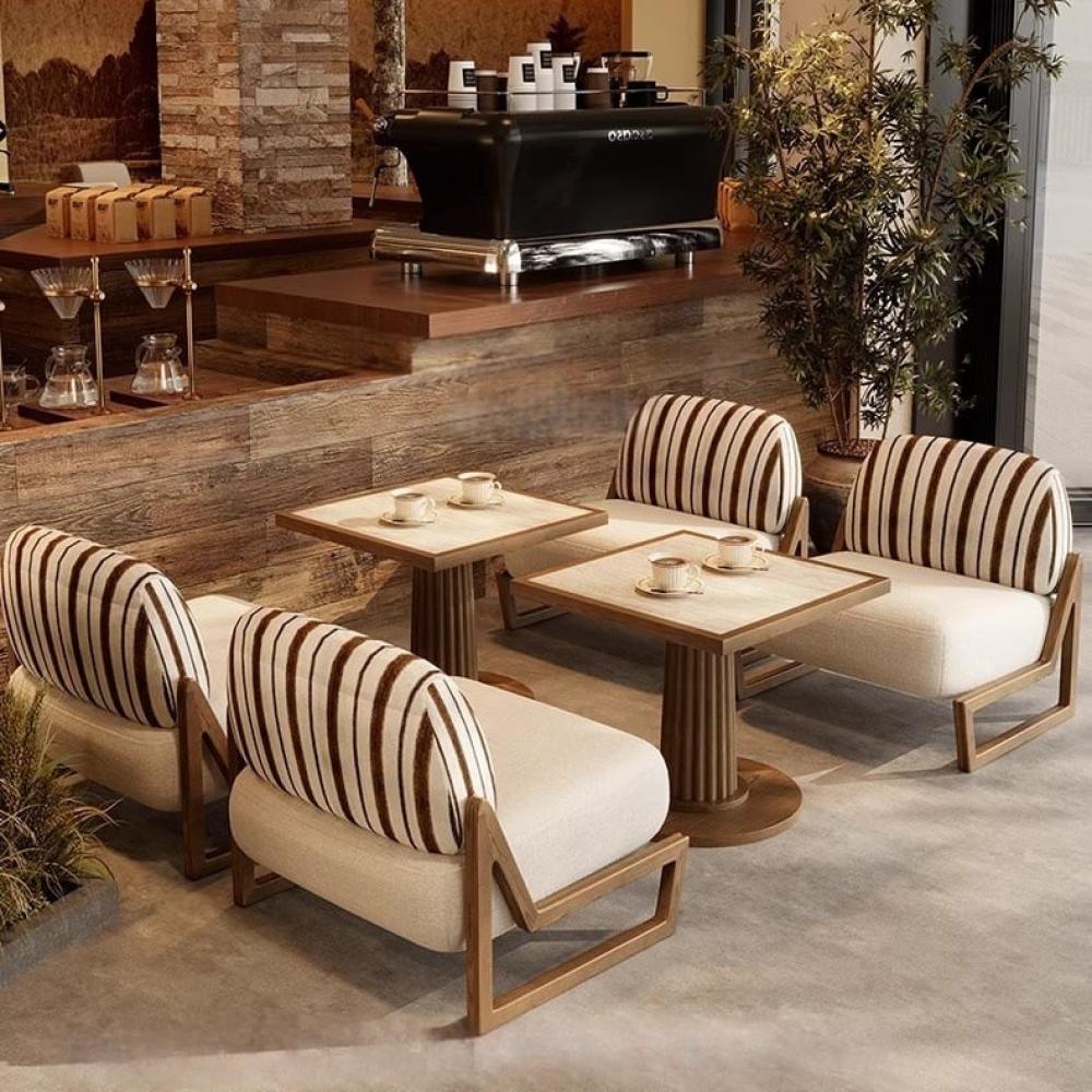 طقم أريكة وطاولة قهوة بتصميم جبلي وريفي