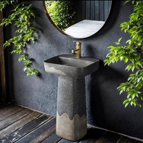 طقم حوض غسيل سيراميك – تصميم فني يدوي بلمسة عتيقة