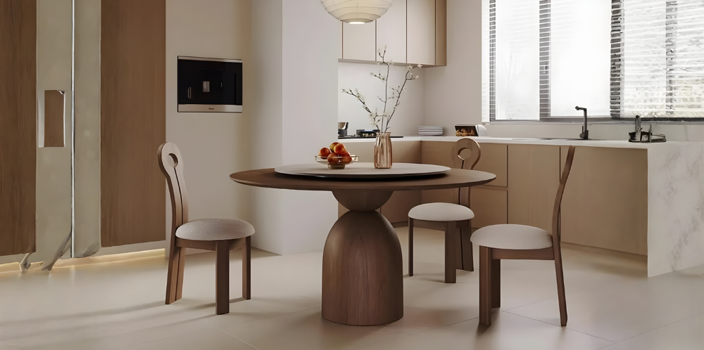 طاولة طعام دائرية: الخيار المثالي للأناقة والتواصل في منزلك