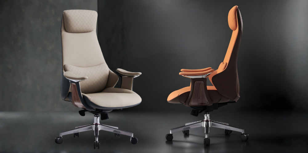 كرسي مكتبي فاخر من الجلد الطبيعي: راحة استثنائية ودعم احترافي لبيئة العمل