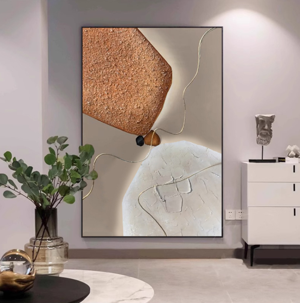 لوحة زيتية فاخرة ثلاثية الأبعاد