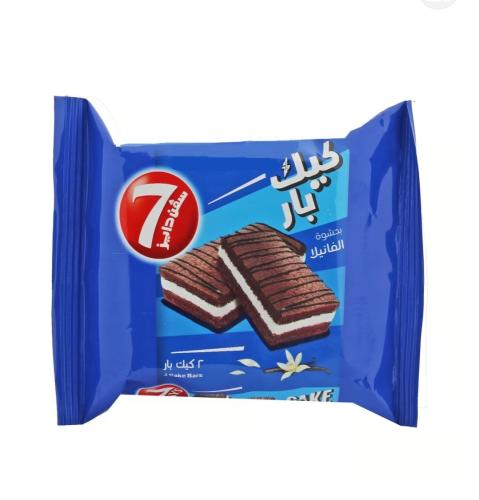 لوزين كيك بار بحشوة الفانيلا سفن دايز 50g