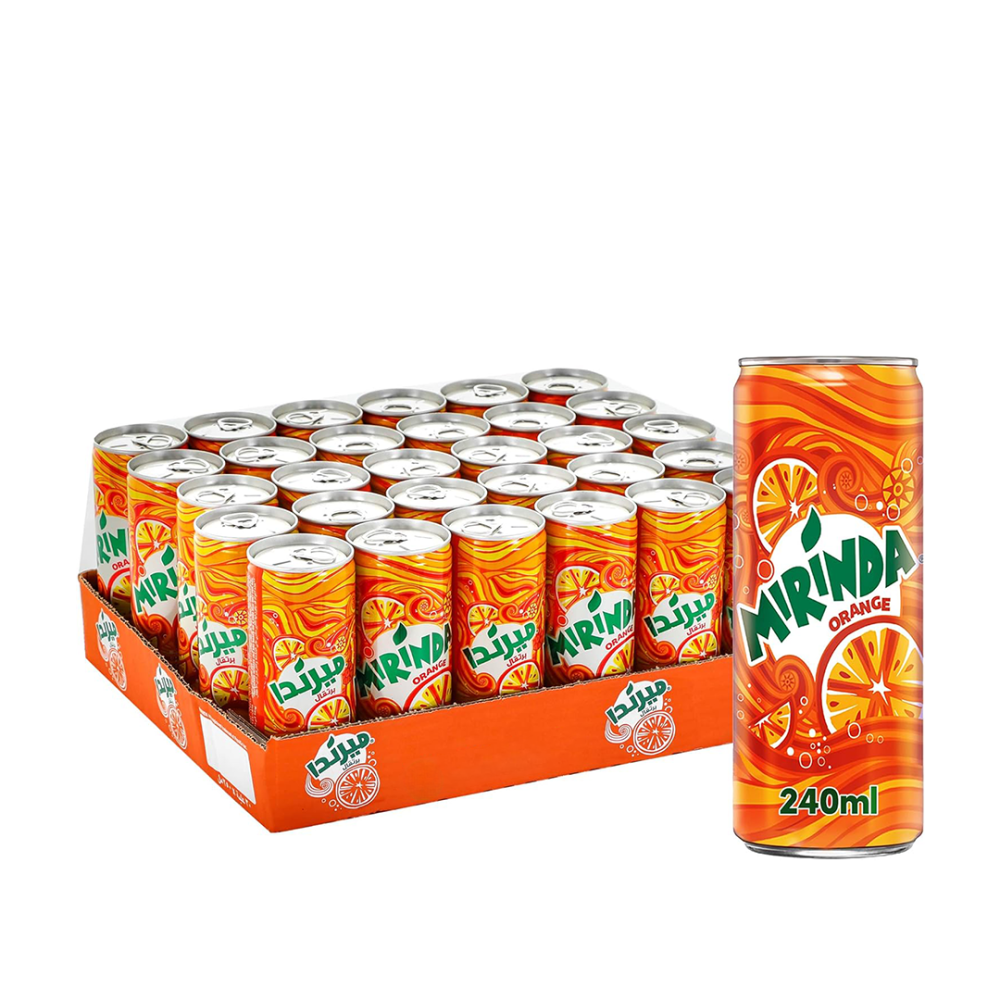 كرتون ميرندا طويل برتقال 240ml ×30