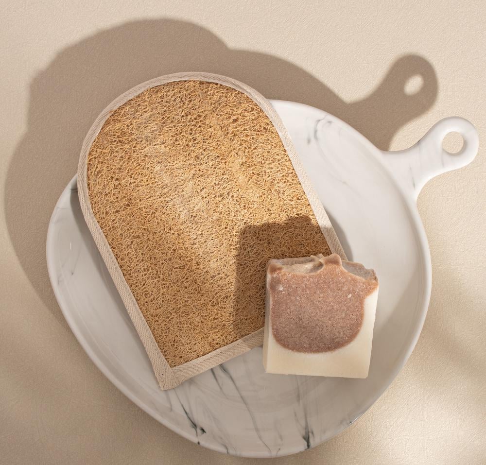 ليفة طبيعية قفاز