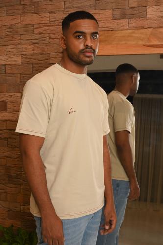 Beige regular T-shirt