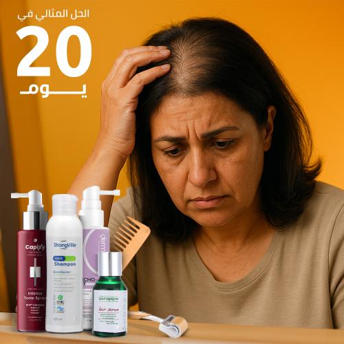 علاج تساقط الشعر الشديد جداً و تكثيف و تقويه بوصيله الشعر