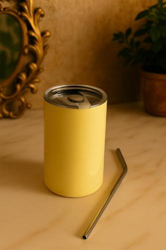 كوب حافظ للبرودة اصفر