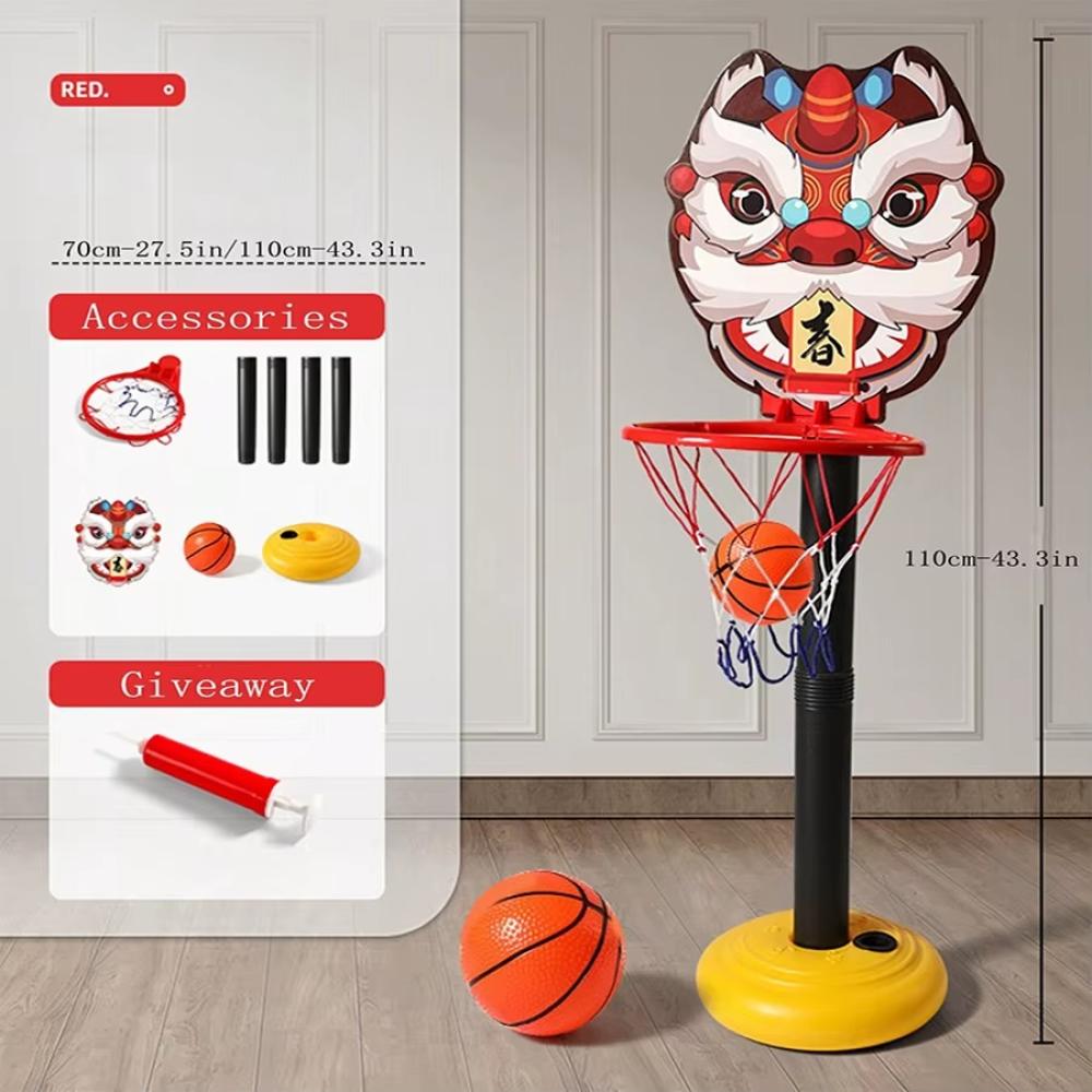 حامل كرة سلة للأطفال بشكل ضفدع (للعب الداخلي والخارجي)