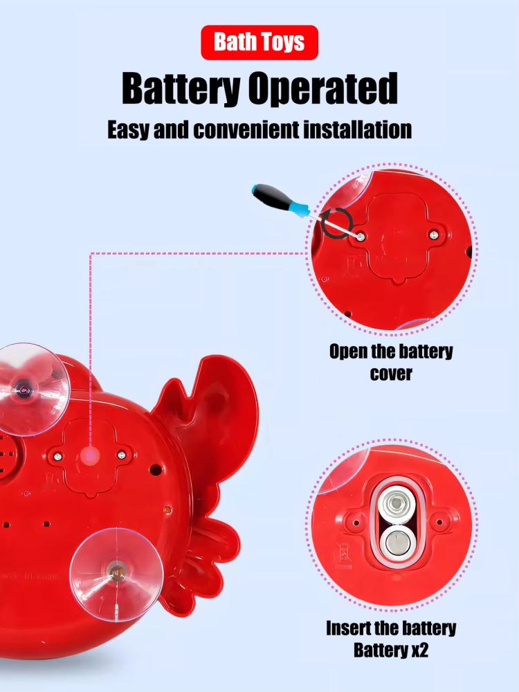 لعبة السلطعون صانعة الفقاعات لوقت الاستحمام